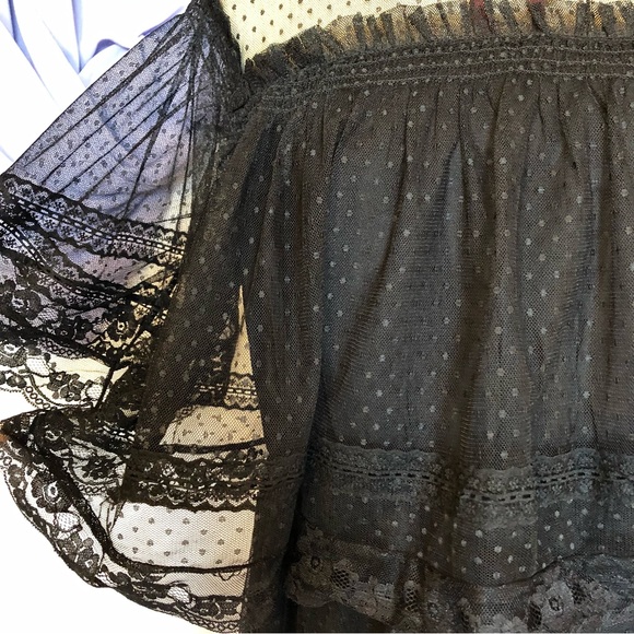 NWT Happy Nature illusion semi sheer lace black maxi dress size medium - Picture 7 of 12